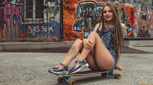 sexy skater girl