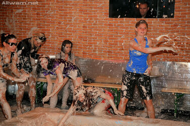 females mud wrestling. Photo #1