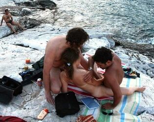 lesbian beach orgy. Photo #2