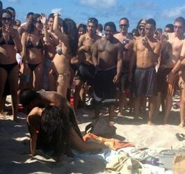 nudist having sex in public. Photo #1