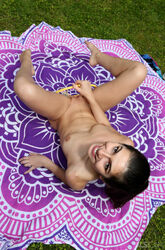 nude outdoor yoga. Photo #4