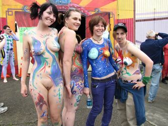 nudist paint. Photo #1