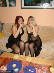 lesbians playing with clits. Photo #1